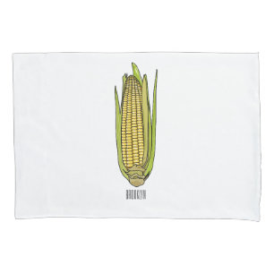 Corn cartoon illustration  pillowcase