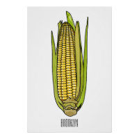 Corn cartoon illustration
