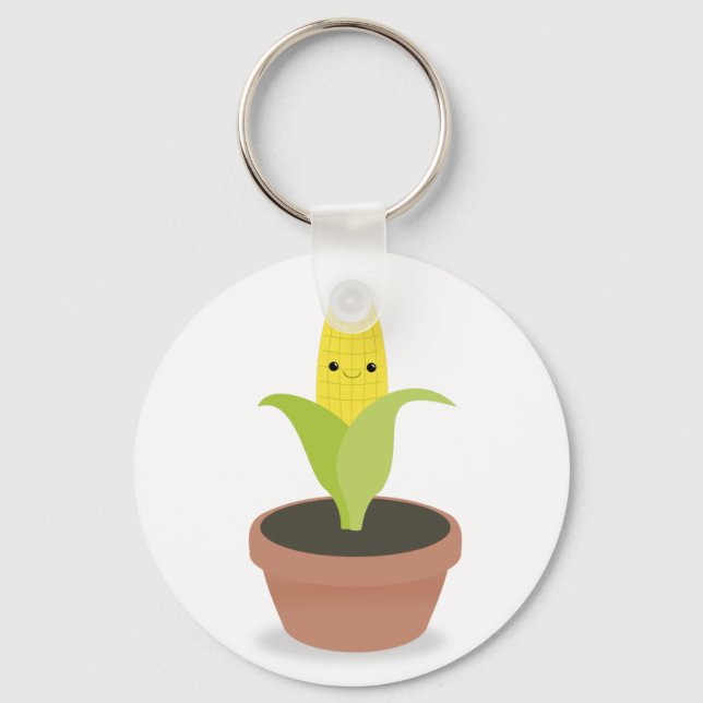 Corn Character Key Ring (Front)