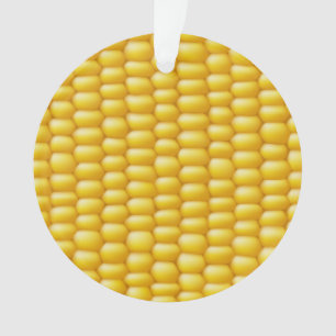 Corn Cob Background Ornament