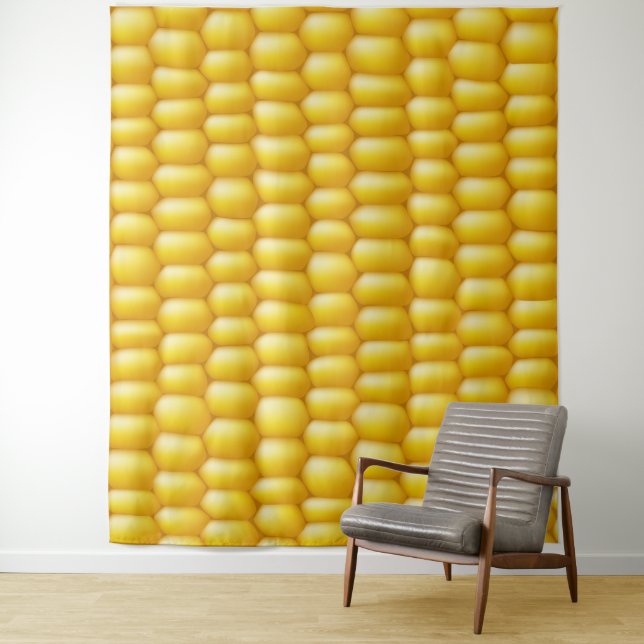 Corn Cob Background Tapestry (In Situ)