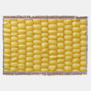 Corn Cob Background Throw Blanket