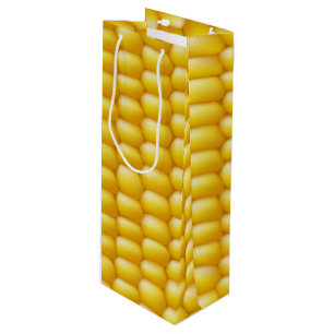Corn Cob Background Wine Gift Bag
