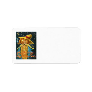 Corn Cob Scarecrow Label