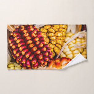 Corn cobs bath towel set