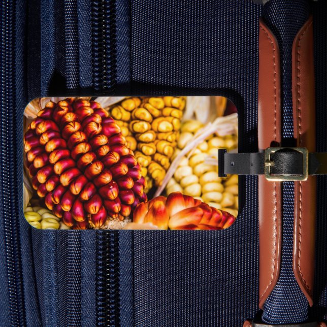 Corn cobs luggage tag (Front Insitu 4)