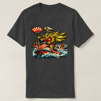 Corn Commander Surf Patrol — Vintage Summer Ocean T-Shirt
