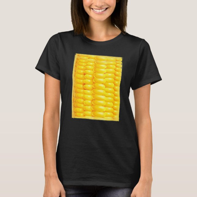 Corn Costume Farmer Vegetarians Corn Pop  Yellow T-Shirt (Front)