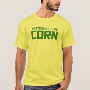 Corn Costume Funny Halloween Party Kids Women Men T-Shirt