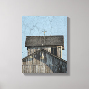 Corn Crib Canvas Print