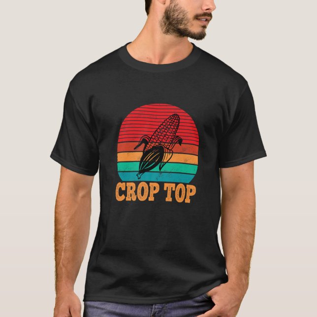 Corn Crop Top Corn Lover Summer Funny Farmer Farmi (Front)