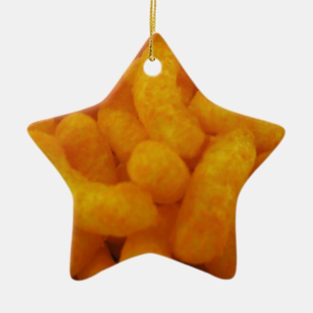 Corn Curls Ceramic Tree Decoration (Front)