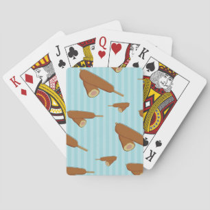 Corn Dog Illustration Playing Cards