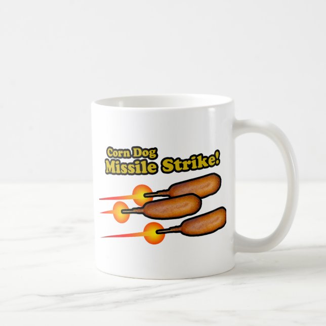 Corn Dog Missile Strike Coffee Mug (Right)