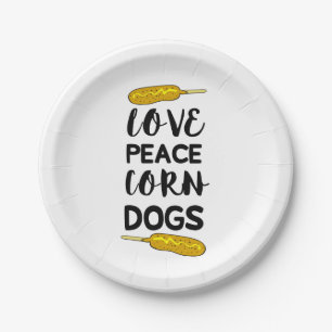 Corn Dog Paper Plate