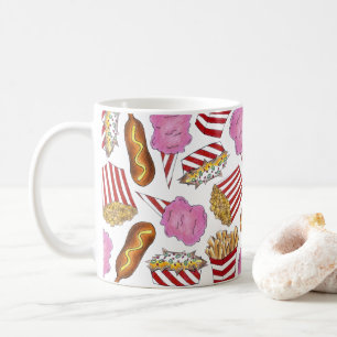 Corn Dog Popcorn Nacho Fries Cotton Candy Carnival Coffee Mug