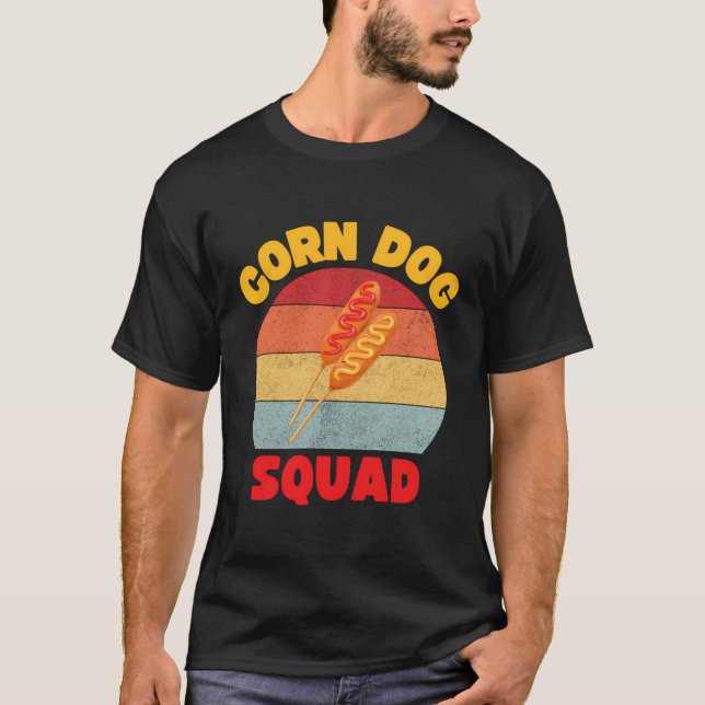 Corn Dog Squad Graphic T-Shirt (Front)