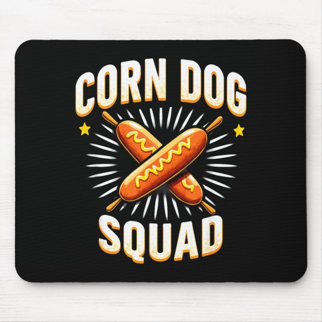Corn Dog Squad Halloween T-Shirt1 Mouse Mat (Front)