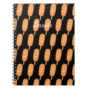 Corn Dog With Mustard And Ketchup Notebook