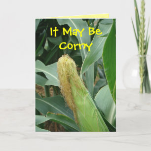 Corn ear-customise any occasion thank you card