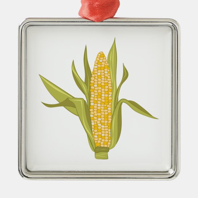 Corn Ear Metal Tree Decoration (Front)
