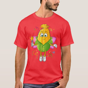 Corn Fairy with Wings and Stick Cute Maize On Cob T-Shirt