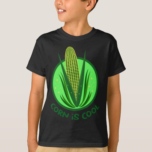 Corn Farm Maize Plant Grain Vegetable T-Shirt (Front)