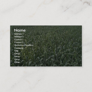 Corn field business card