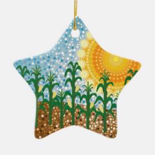 Corn Field Ceramic Tree Decoration