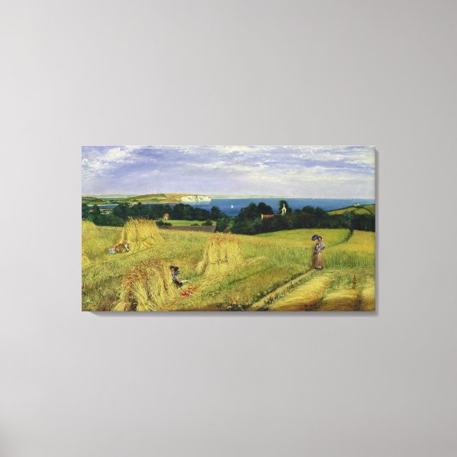 Corn Field in the Isle of Wight Canvas Print (Front)