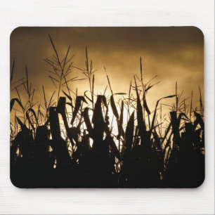 Corn field Silhouettes Mouse Mat