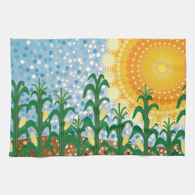 Corn Field Tea Towel (Horizontal)
