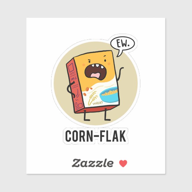 Corn-flak Sassy Cereal Pun Die-Cut (Sheet)