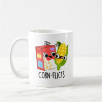 Corn-flicts Funny Cornflake Corn Pun