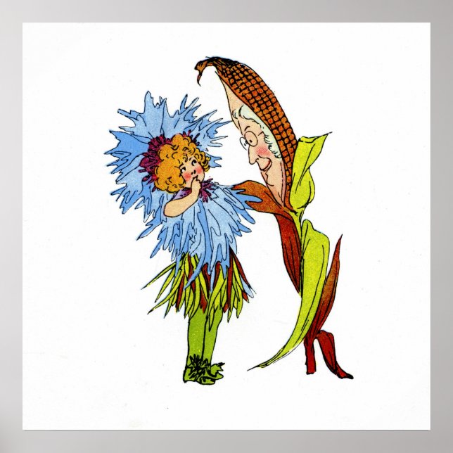Corn Flower Poster (Front)