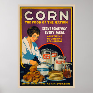 Corn - Food Of The Nation Vintage Poster