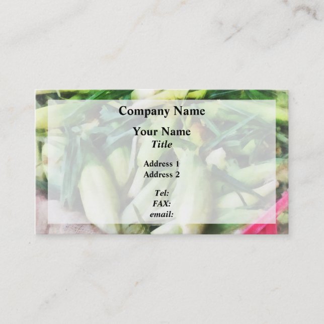 Corn For Sale Business Card (Front)