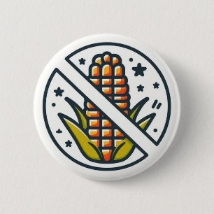 Corn Free Corn Allergy Awareness Button