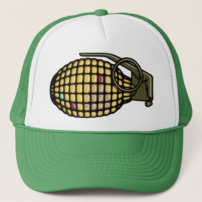 Corn Grenade - Baseball Trucker Cap (Front)