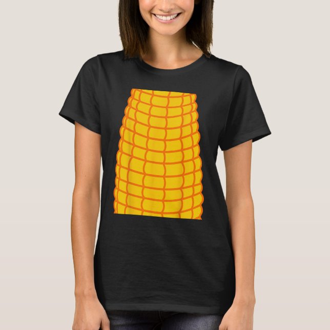 Corn Halloween Costume Foodie Farmer Men Women Kid T-Shirt (Front)