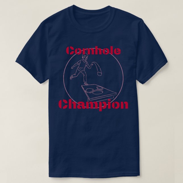 Corn hole Champion T-Shirt (Design Front)