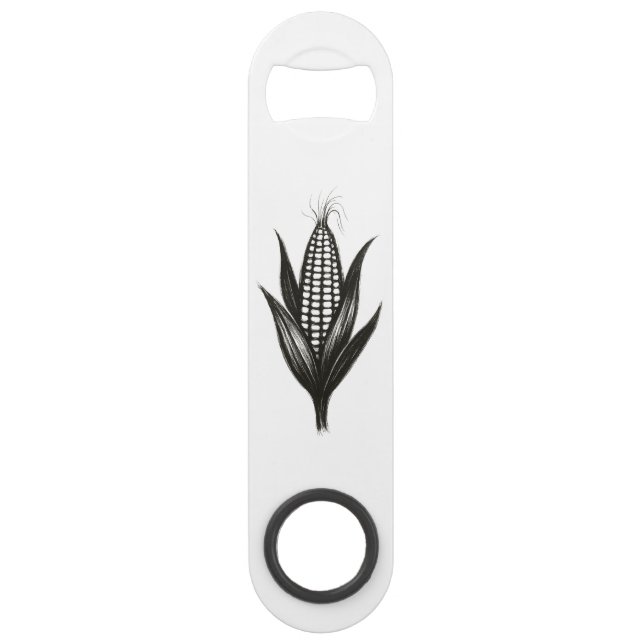 Corn Illustration –Harvest Design on Bottle Opener (Front)