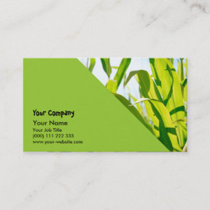 Corn leaves business card