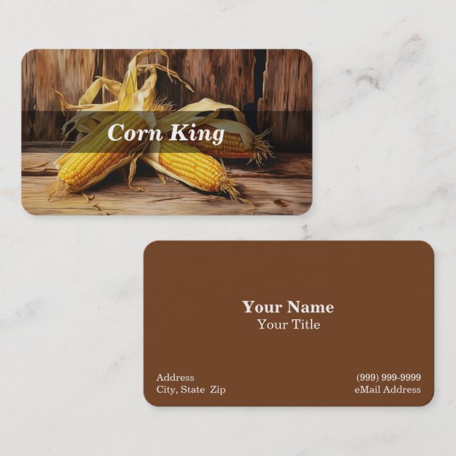 Corn / Maize Business Card (Front/Back)