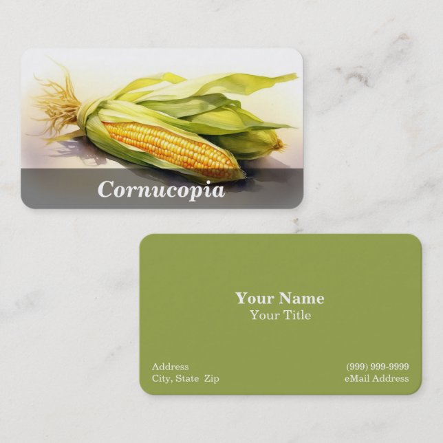 Corn / Maize Business Card (Front/Back)