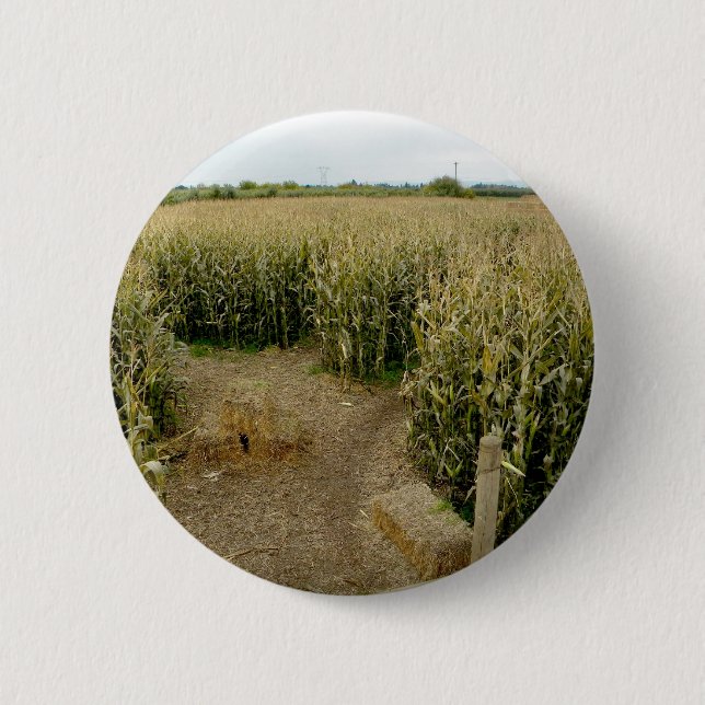 Corn Maze 6 Cm Round Badge (Front)