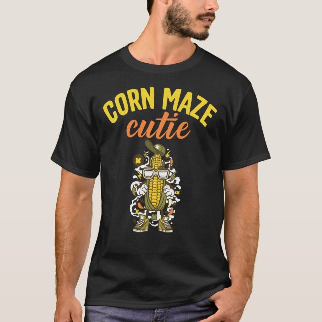 Corn Maze Confused with a Corn Cob Classic T-Shirt (Front)