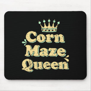 Corn Maze Queen Fall Autumn Halloween October Acti Mouse Mat