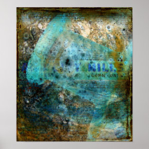 Corn Oat Mills Bottle Poster