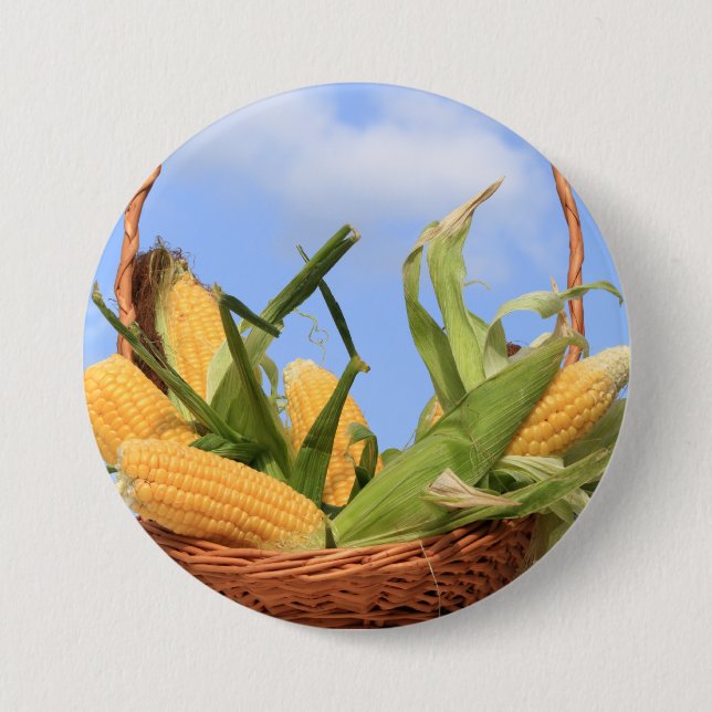 Corn on the Cob Button (Front)